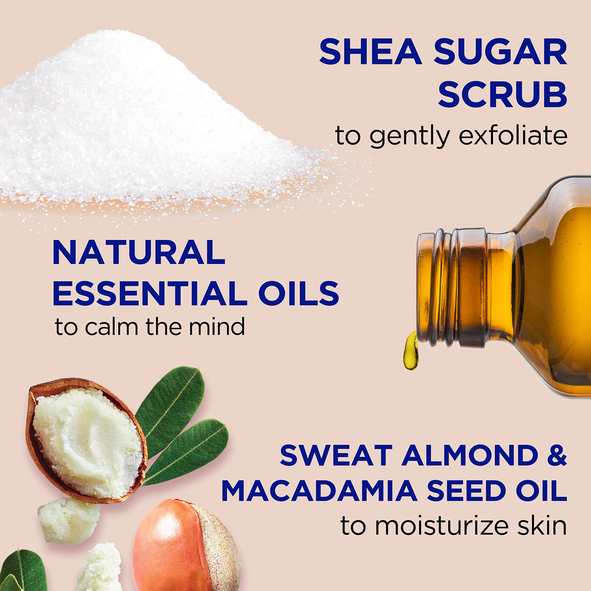 Dr Teal's Sugar Body Scrub, Gentle Exfoliating Body Care, 19 oz