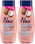 Nair Sensitive Shower Cream Hair Remover with Coconut Oil and Vitamin E
