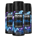 AXE Fine Fragrance Blue Lavender Deodorant Body Spray for Men, 3 Count, 4 oz