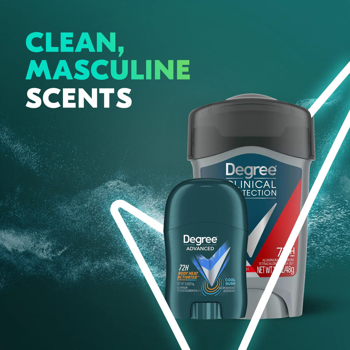 Degree Men Clinical Protection Sport Strength Antiperspirant 4-Pack + Travel Mini