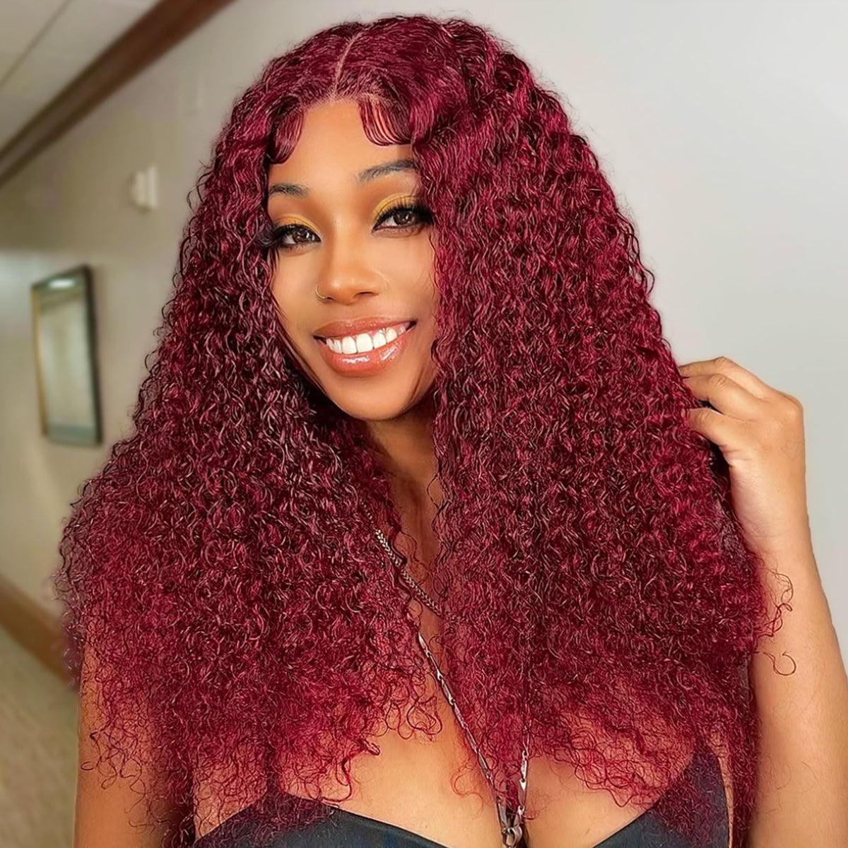 Deep Wave Human Hair Lace Front Wig
