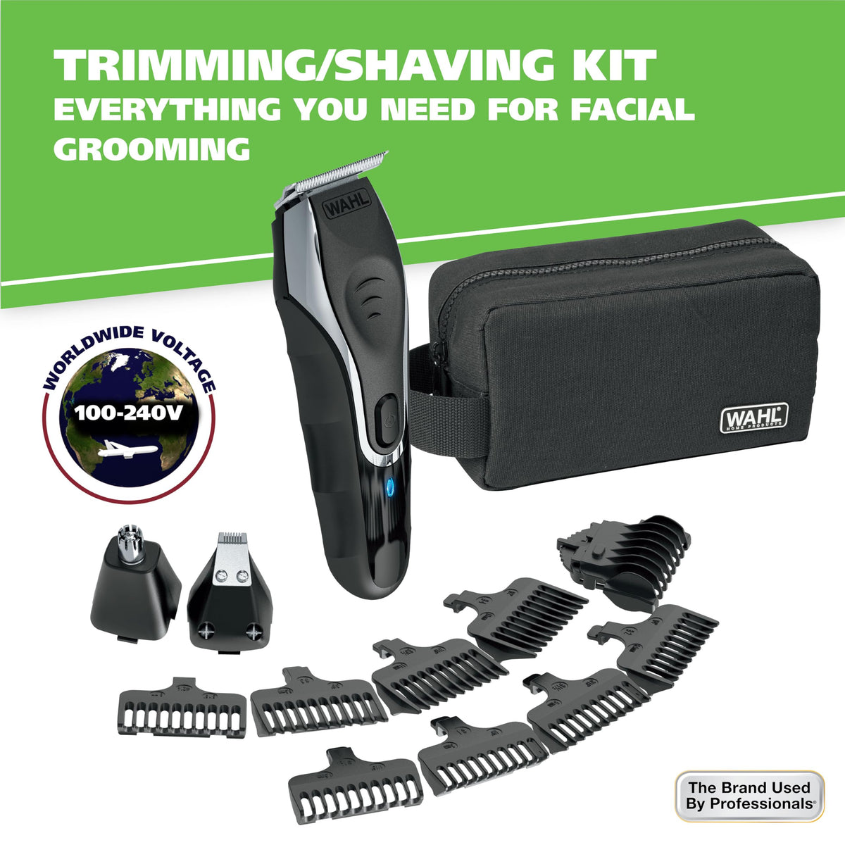 Wahl Aqua Blade Wet/Dry Rechargeable Beard Trimmer, Model 9899-100
