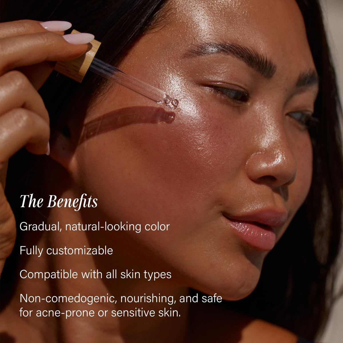 + Lux Unfiltered N°12 Sun Struck Bronzing Face Tanning Drops, Fragrance-Free