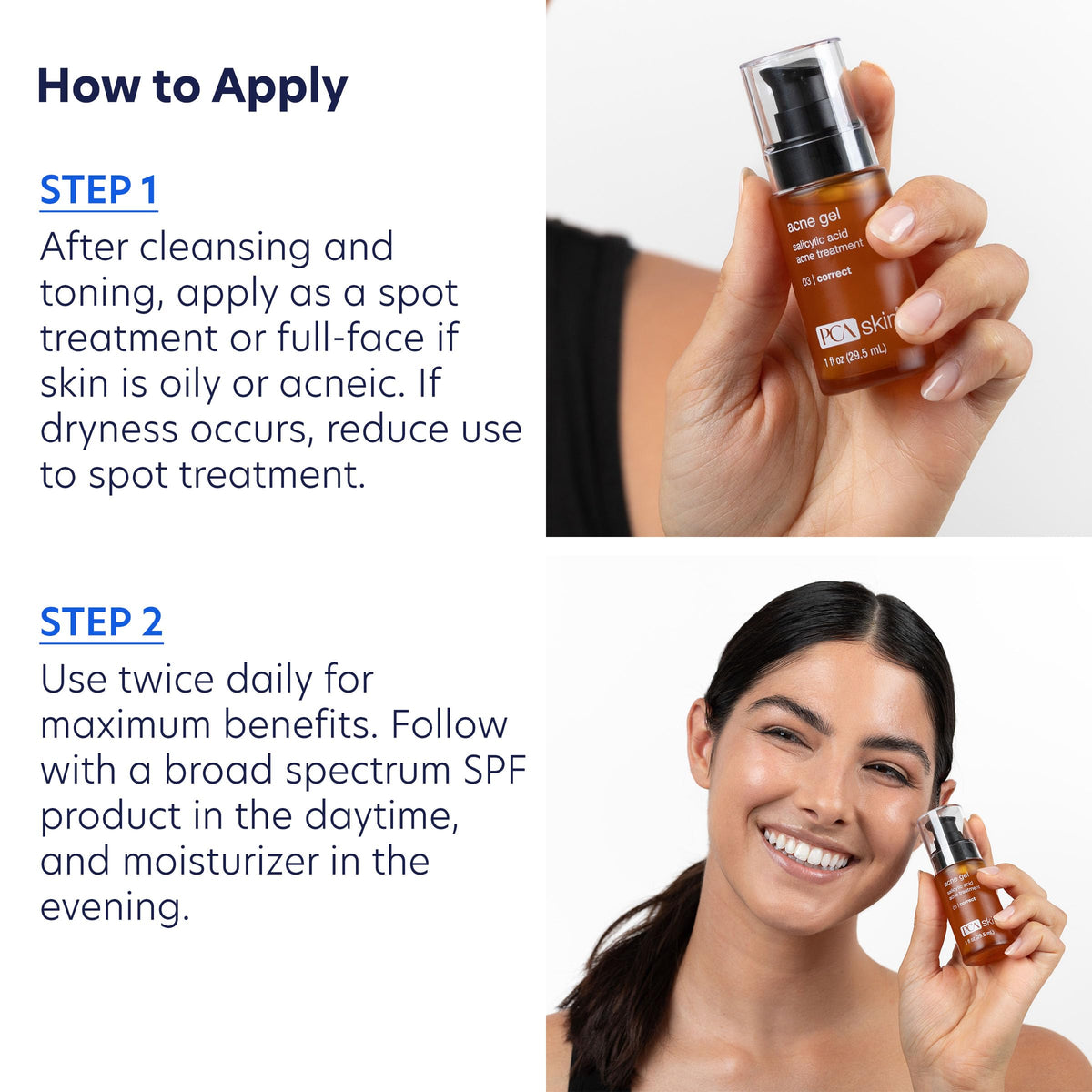 PCA SKIN Acne Gel with 2% Salicylic Acid, Acne Spot Treatment