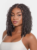 Frodio Veralux Fiber 13x5 HD Lace Front Boho Knot Twist Bob Wig