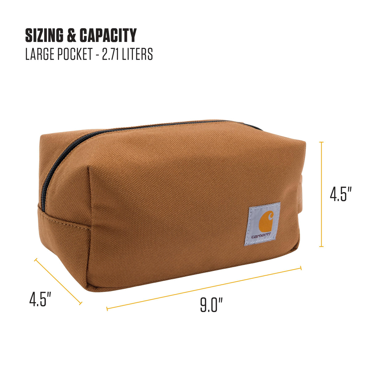 Carhartt Travel Kit Water-Resistant Toiletry Bag Organizer