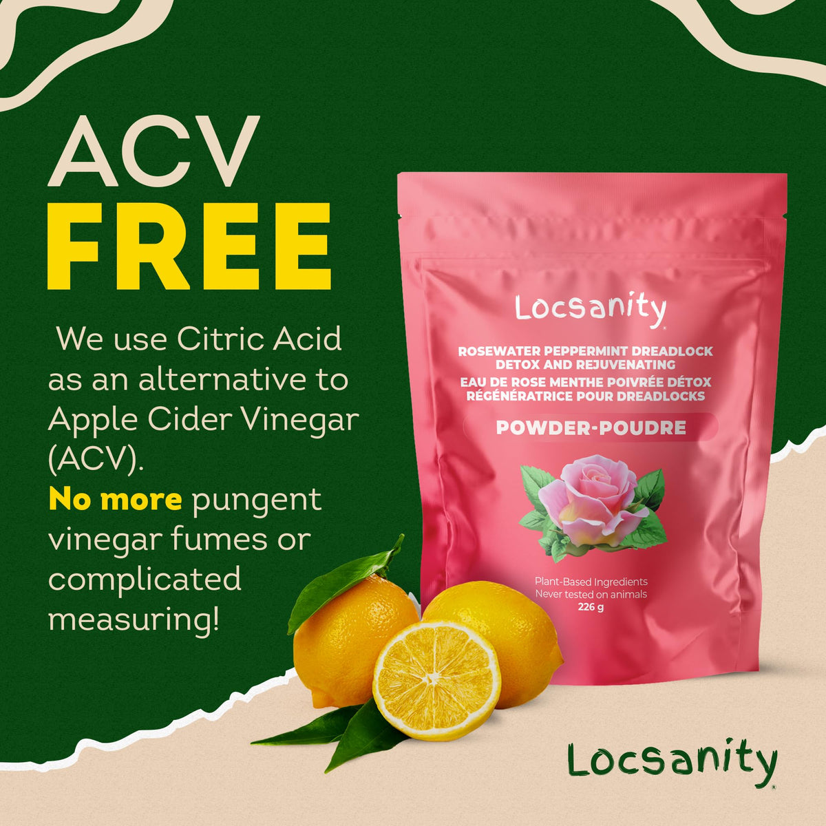 Locsanity Dreadlock & Natural Hair Scalp Detox Powder