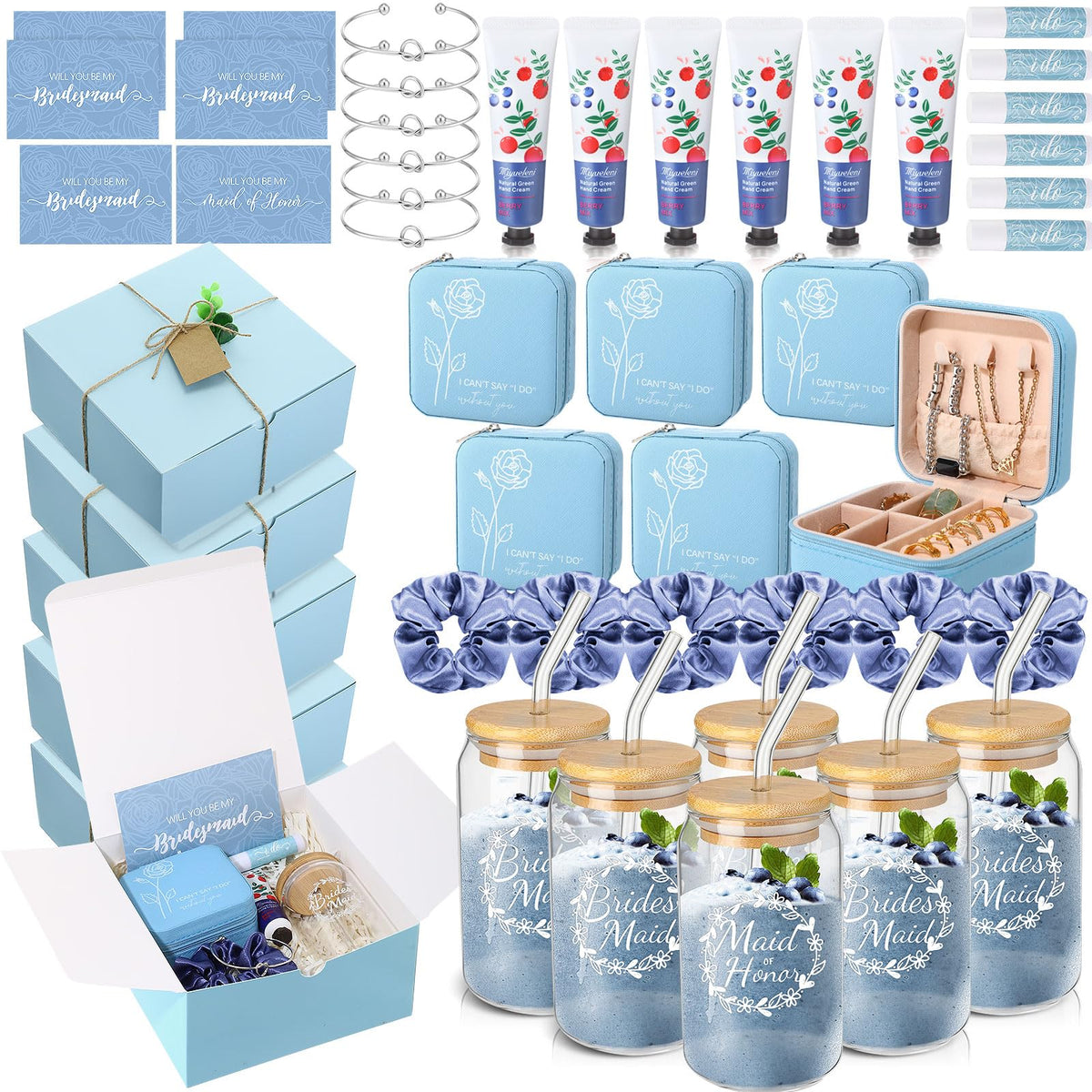 Teenyyou 60 Pcs Bridesmaid Proposal Gift Set