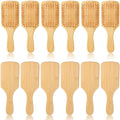 Bamboo Hair Brushes Natural Wooden Paddle Brushes with Ball-Tipped Bristles