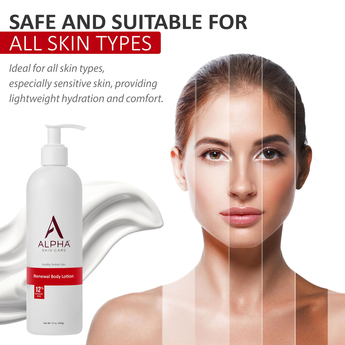 Alpha Skin Care Revitalizing Body Lotion with 12% Glycolic AHA