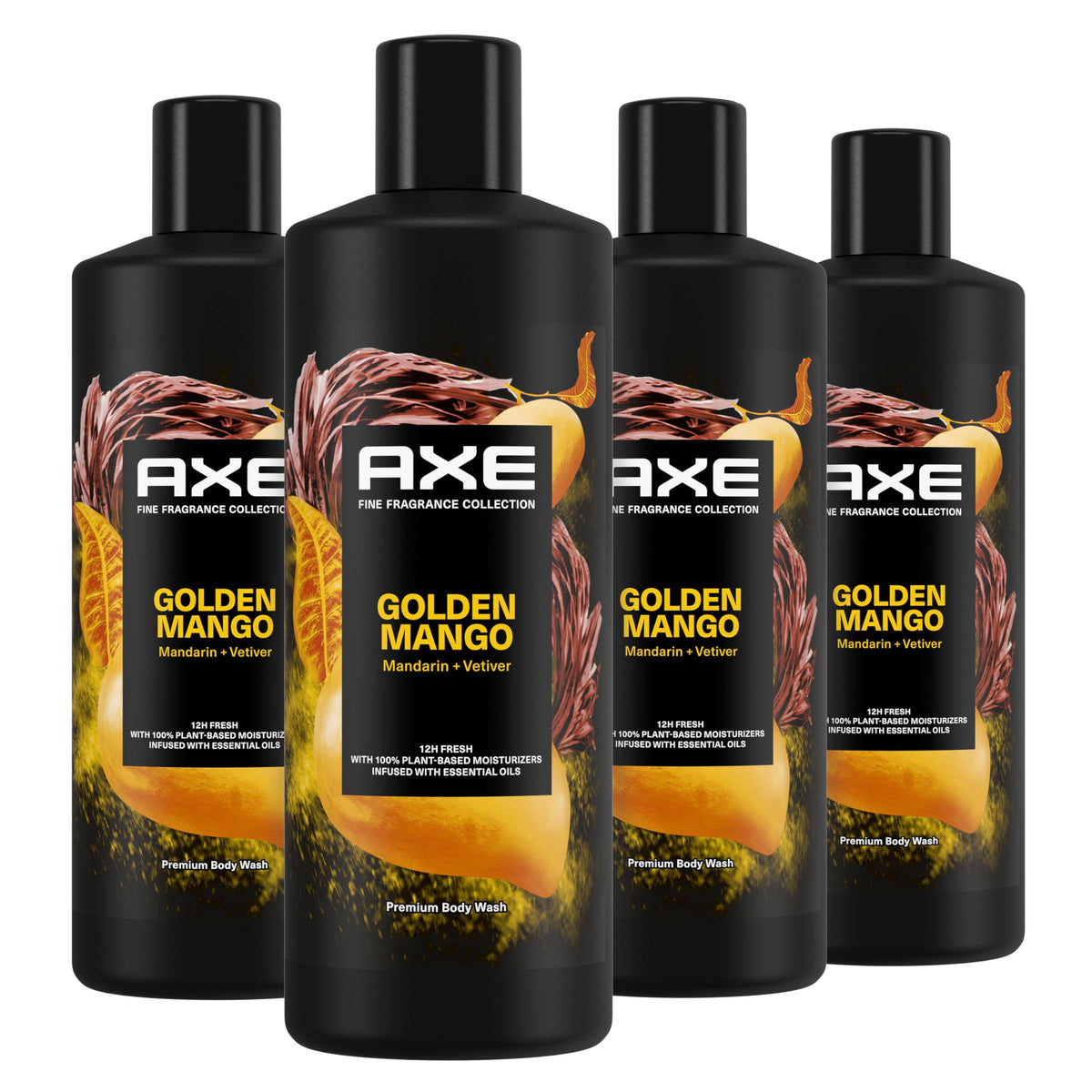 AXE Fine Fragrance Collection Men's Body Wash 18 Fl Oz, 4 Count