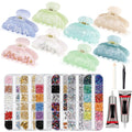 DIY Hair Claw Clip Decorating Kit with Accessories and Tools