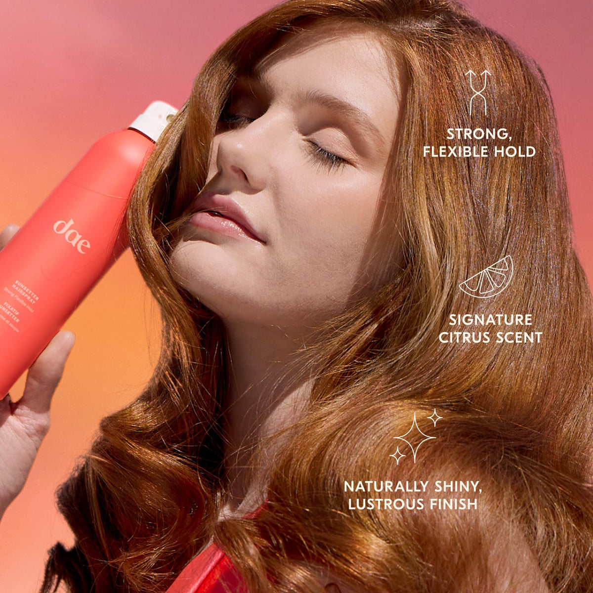 DAE Sunsetter Hairspray - Strong Flexible Hold and Lustrous Shine