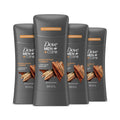 Dove Men+Care Antiperspirant Stick Sandalwood + Amber, 72H, 4 Count