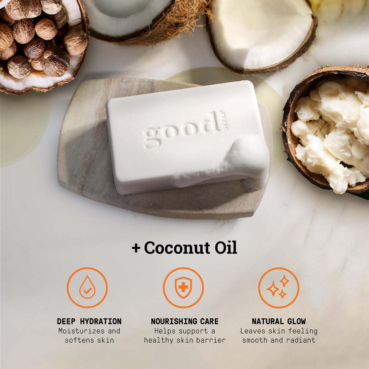 Alaffia Good Soap Hand & Body Bar Soap, 5 oz