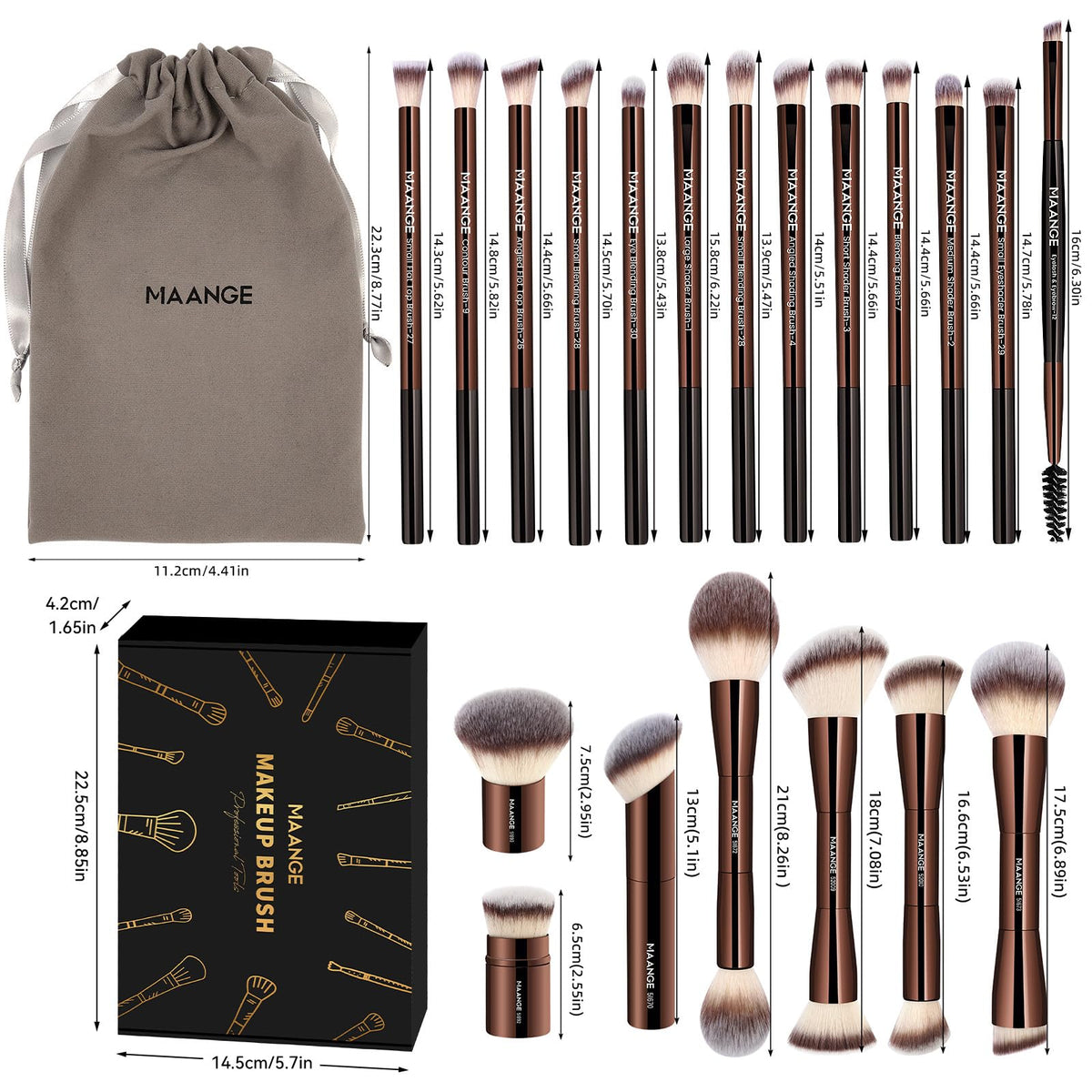 MAANGE Makeup Brush Set