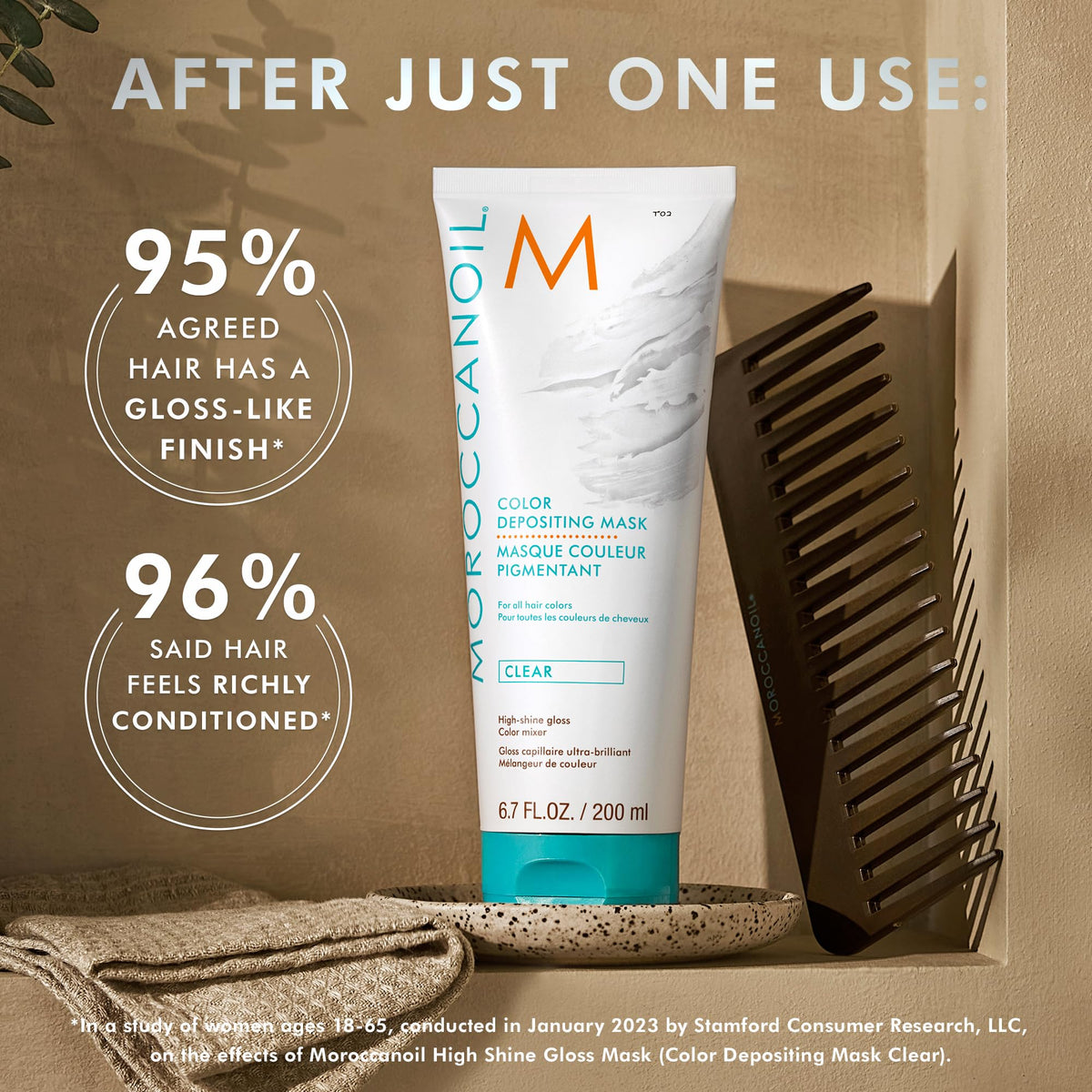 Moroccanoil Color Depositing Mask Clear High Shine Gloss Mask