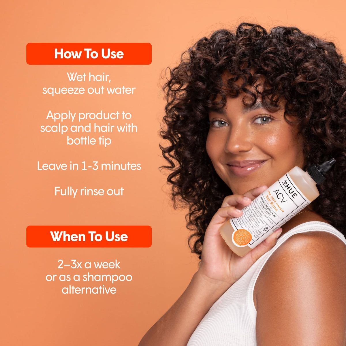 dpHUE Apple Cider Vinegar Hair Rinse with Lavender and Aloe Vera