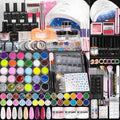 Morovan Professional Acrylic Nail Kit with Nail Drill and UV LED Lamp