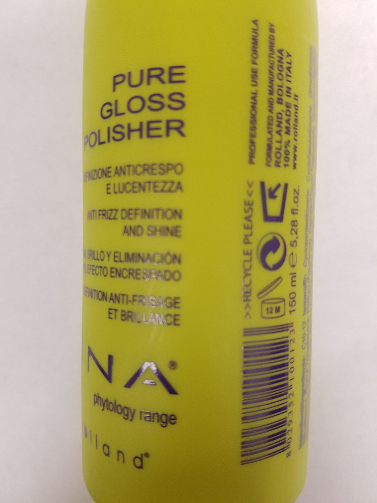 UNA Pure Gloss Polisher Anti-Frizz Hair Shine and Styling Agent 150ml