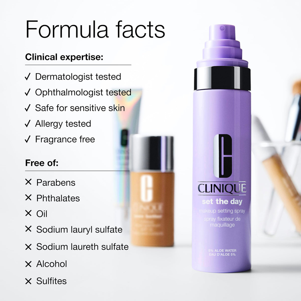 Clinique Set The Day Makeup Setting Spray with Aloe Water + Antioxidants