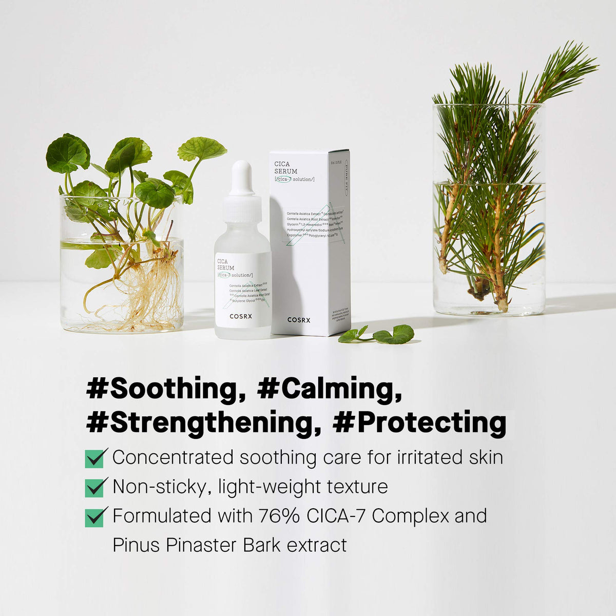 COSRX Pure Fit Cica Serum with Centella, Soothing Face Serum, 1.01 fl oz