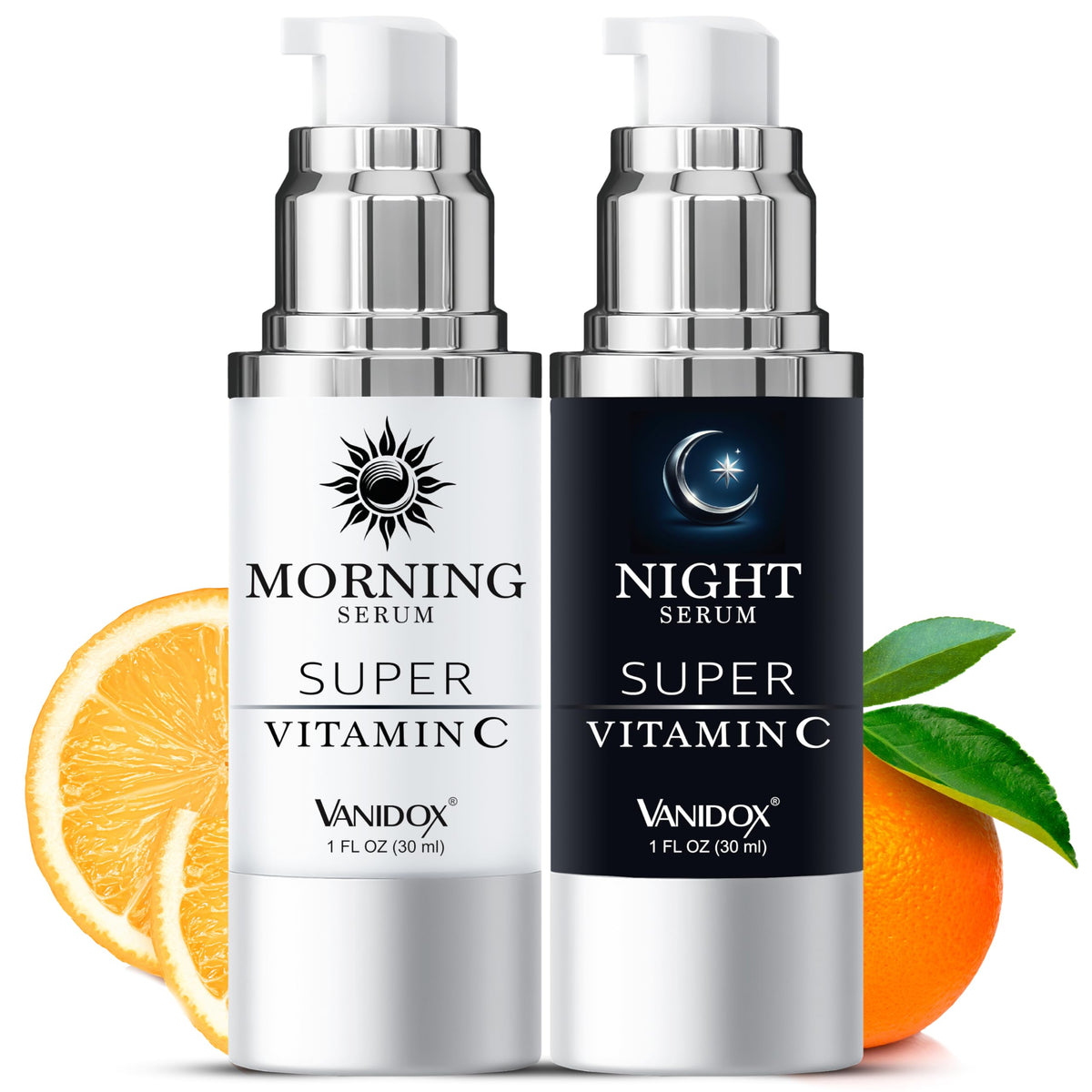 VANIDOX Super Vitamin C Serum for Mature Skin, 1 Fl Oz (Pack of 2)
