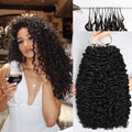 Lemoda Burmese Curly Human Crochet Hair Extensions