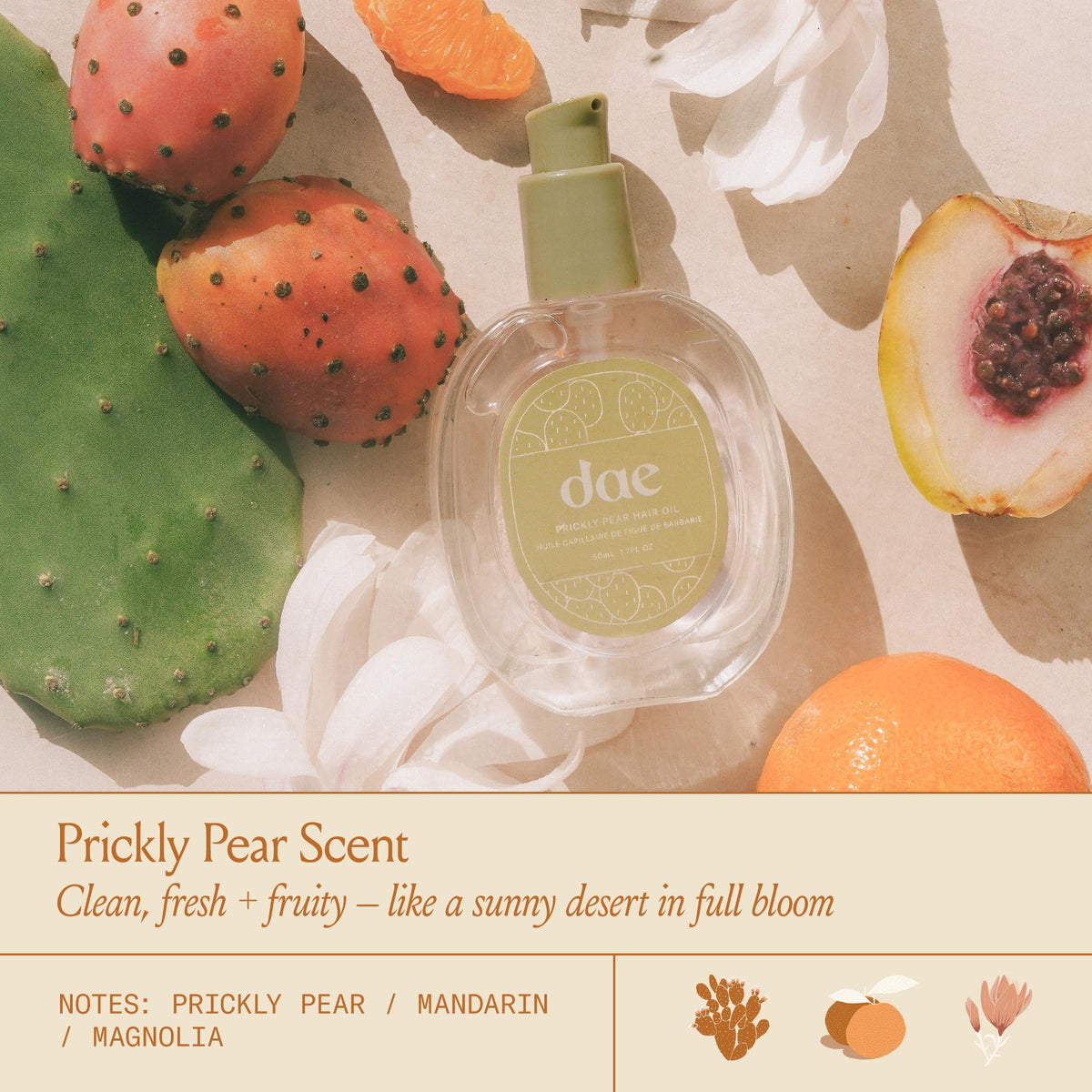 DAE Prickly Pear Hair Oil for Frizz, Damage & Shine