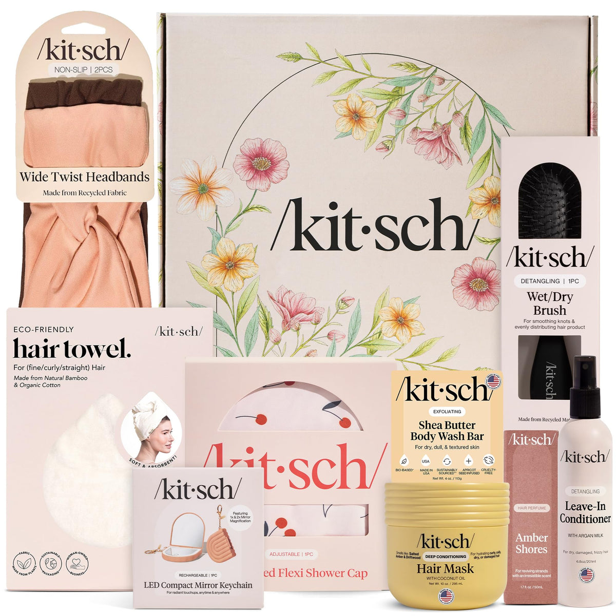 Kitsch All-in-One Hair & Body Self-Care Gift Set for Women