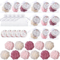 Demissle 24 Set Handmade Flower Mini Soaps with Organza Bags and Thank You Tags