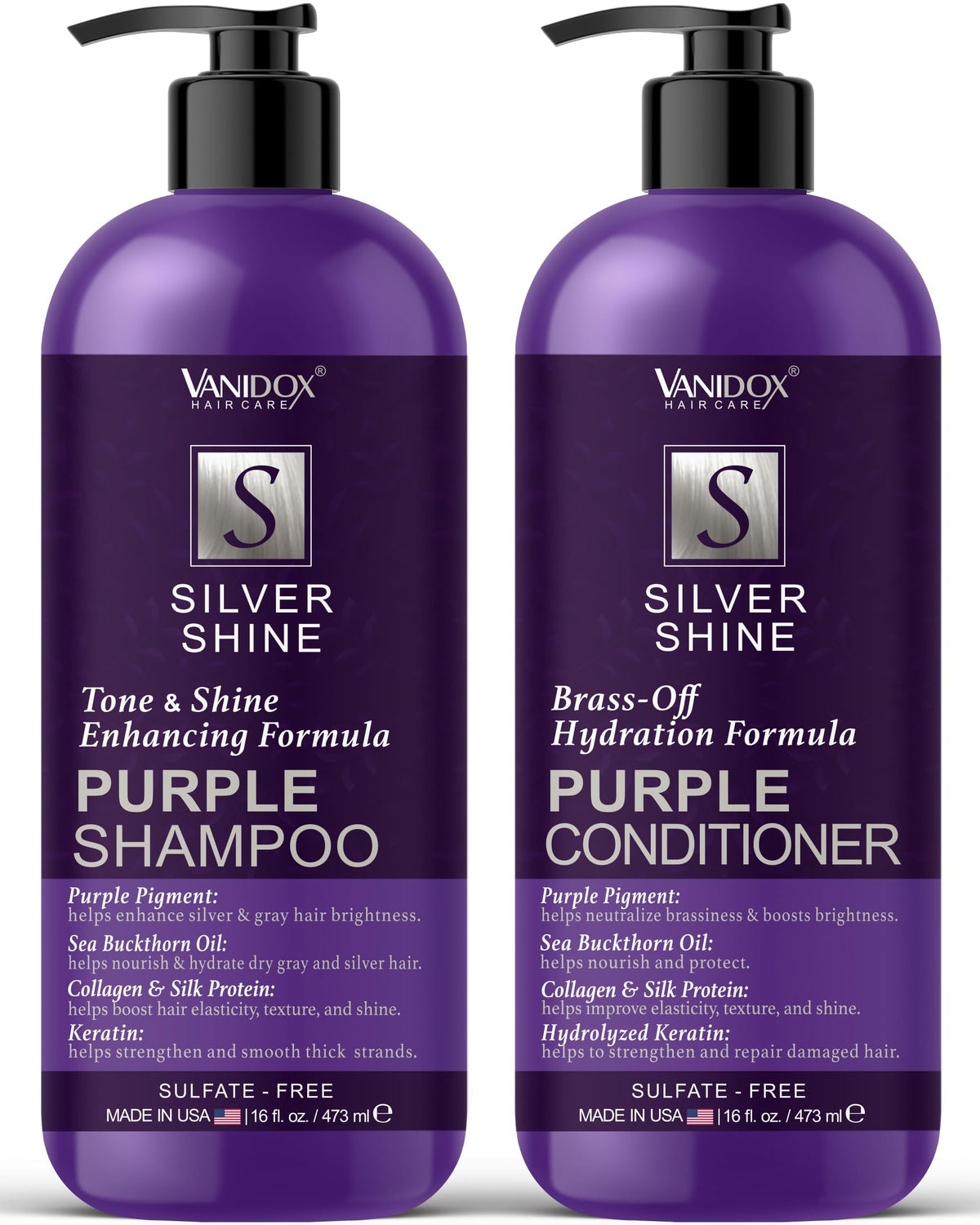VANIDOX Sulfate-Free Purple Toning Shampoo