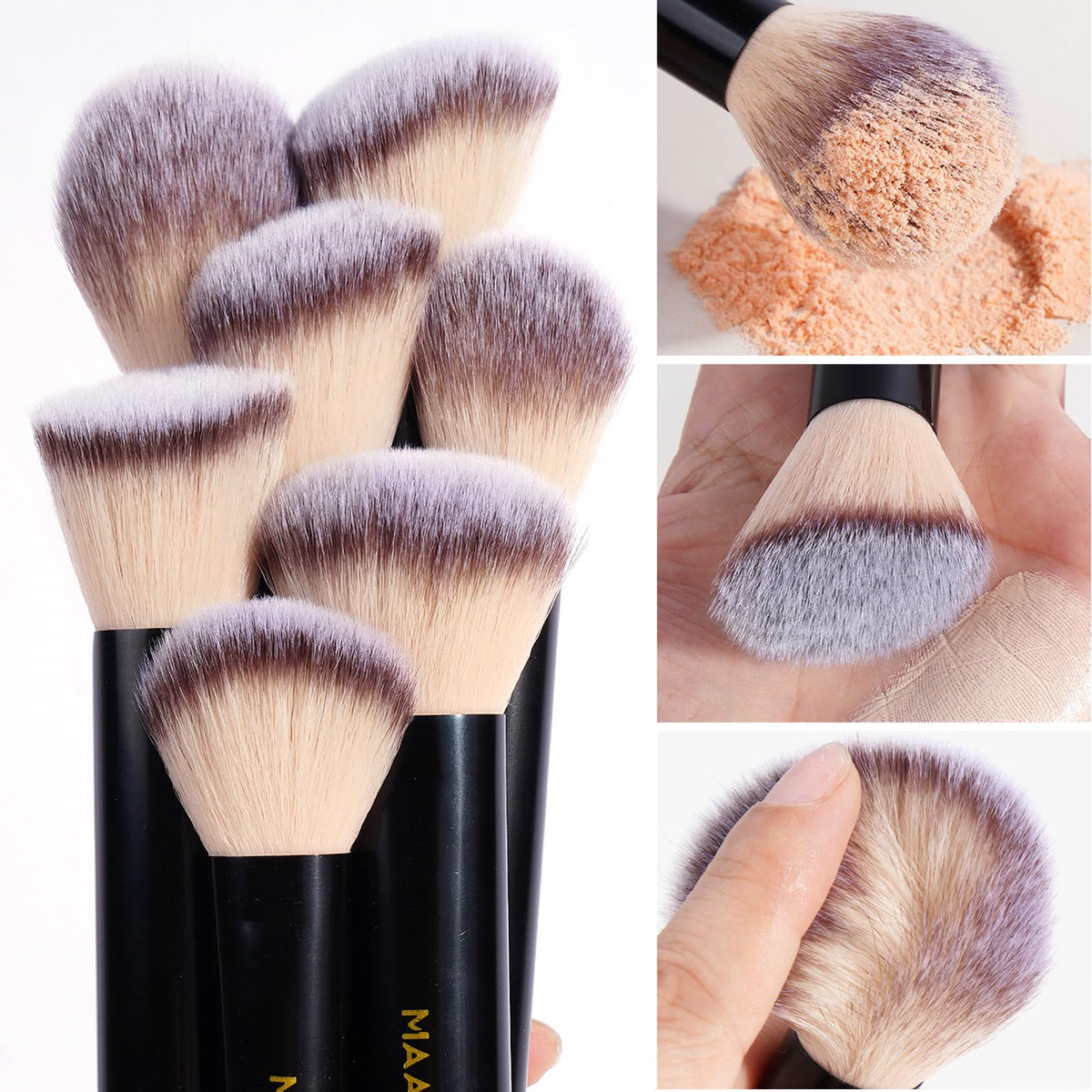 MAANGE Makeup Brush and Beauty Tool Set with Bag