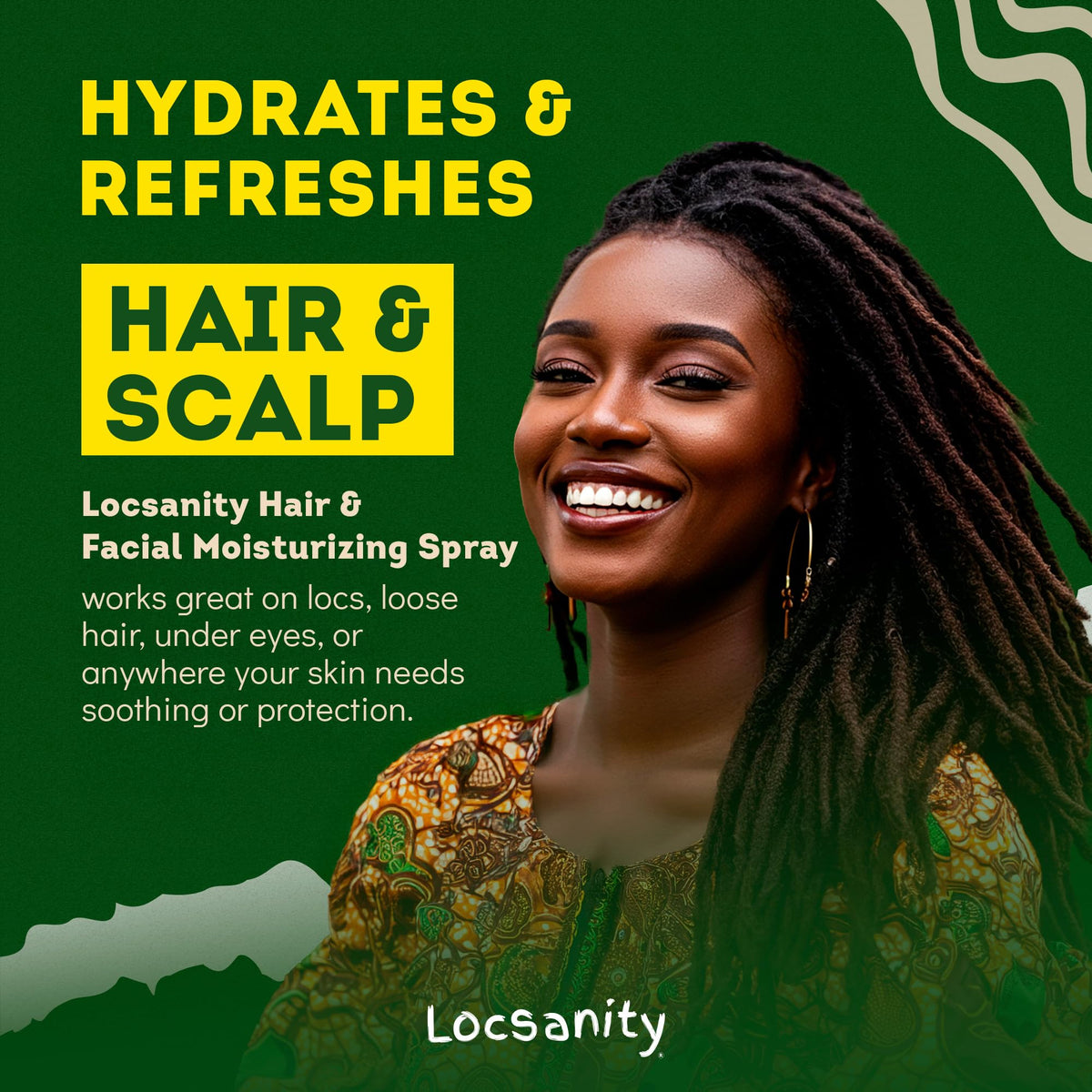 Locsanity Pure Rosewater Hair and Facial Spray