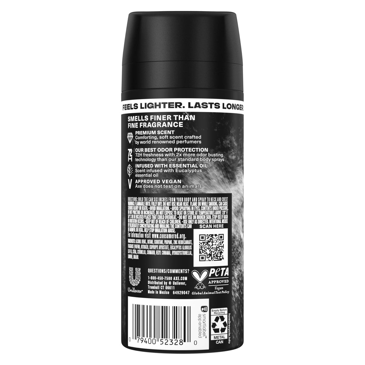 AXE Fine Fragrance Collection Pure Coconut Body Spray 3 Count, 2.9 oz