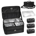 Professional Makeup Train Case with Detachable Compartments