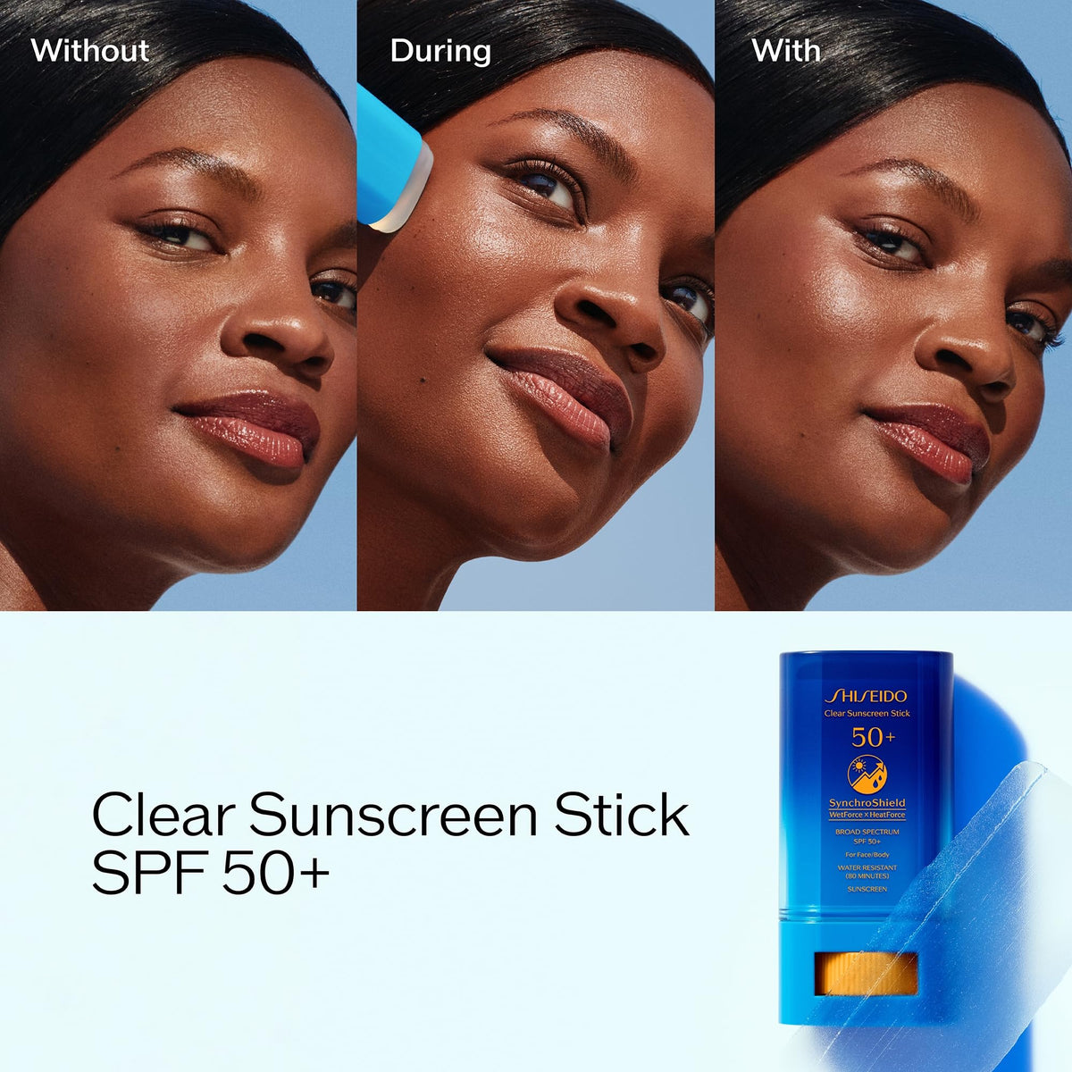 Shiseido Clear Sunscreen Stick SPF 50+ Broad-Spectrum Face Sunscreen