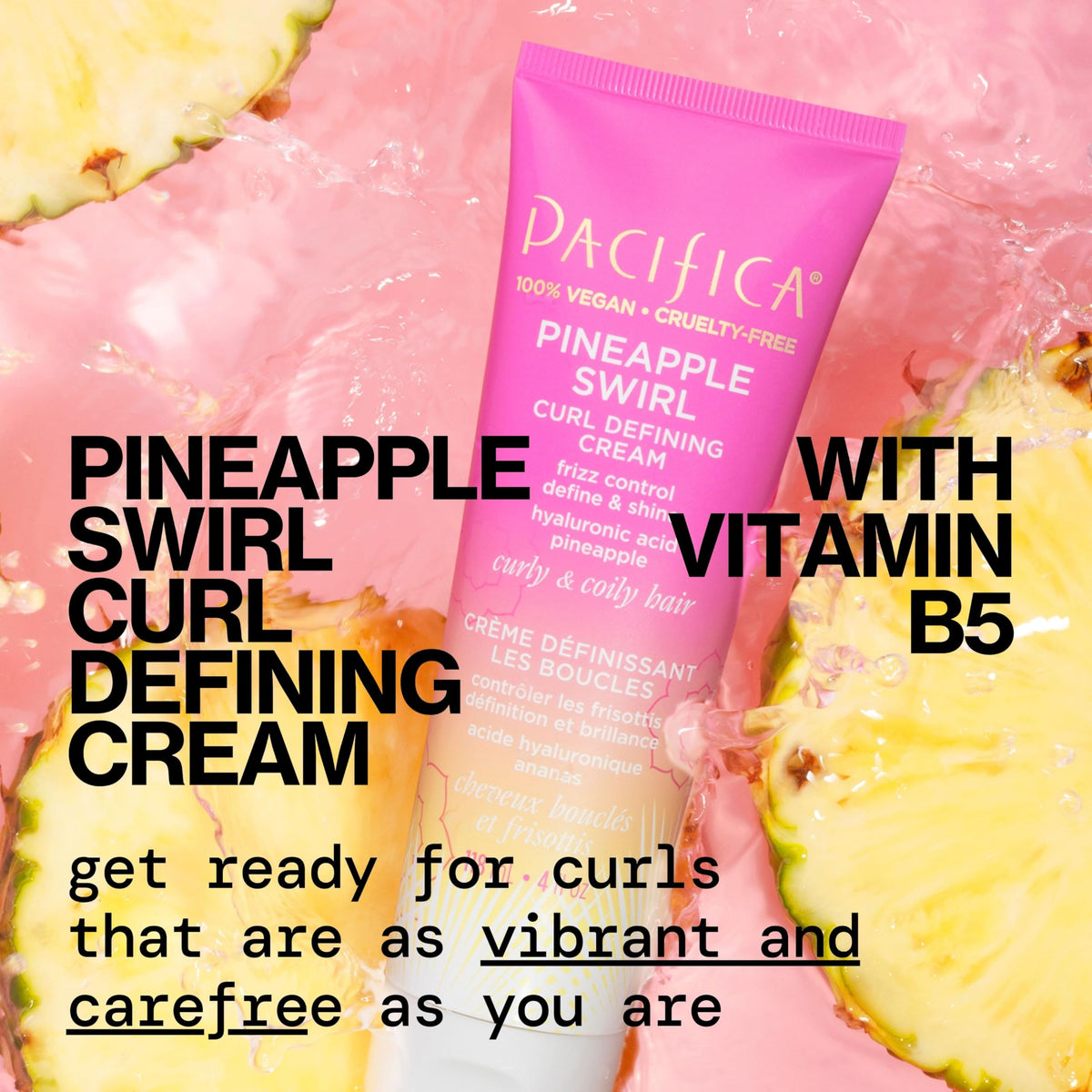 Pacifica Beauty Pineapple Curls Curl Cream & Refresher Mist Set