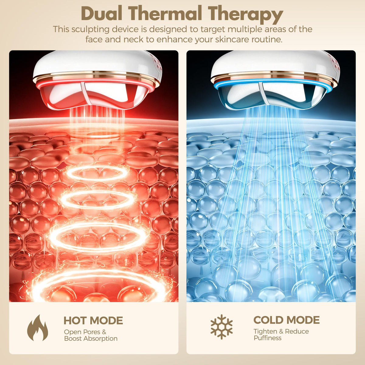 Electric Gua Sha Facial Massager with Red Light Therapy