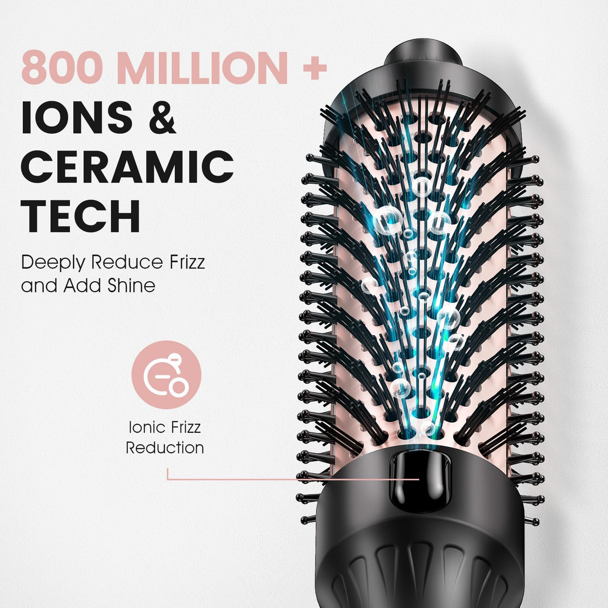 ZAVAREA 1.5-Inch Thermal Brush with Ceramic Barrel and Dual Voltage