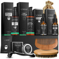 Lovery Men's Beard Grooming Kit with Oil, Balm, Wash and Tools