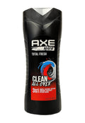 Axe Hair Total Fresh 3-in-1 Shampoo, Conditioner & Body Wash, 3-Pack