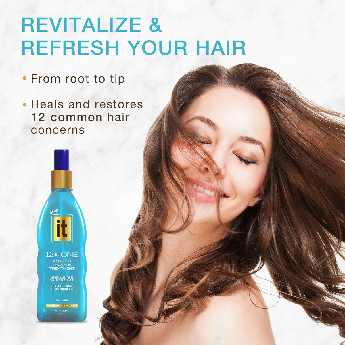 12-in-1 Leave-In Hair Treatment Spray with Abyssinian Oil