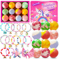 Kids Bath Bombs with Surprise Jewelry Toys and Fruity Scents