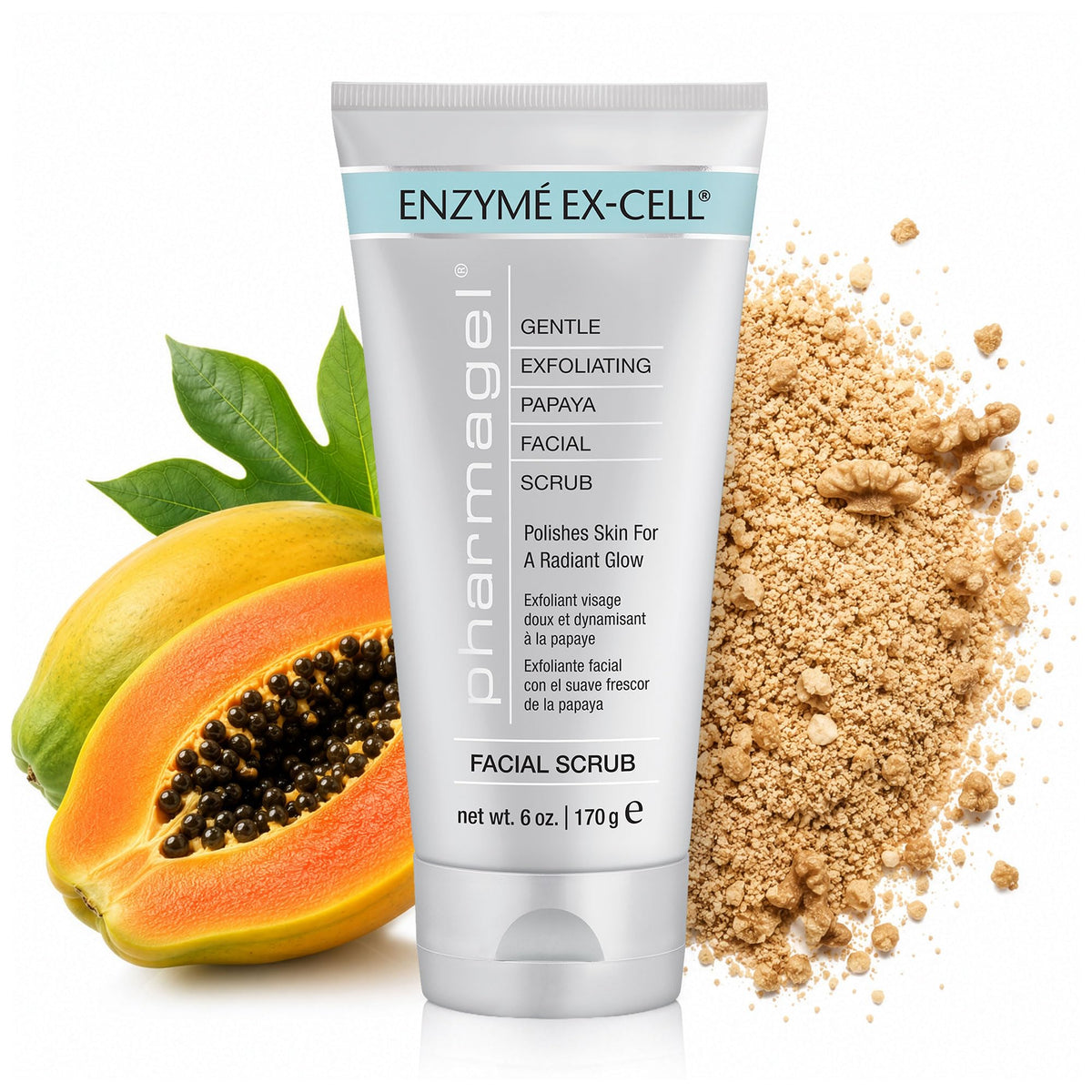 Pharmagel Gentle Papaya Face & Body Exfoliator Scrub