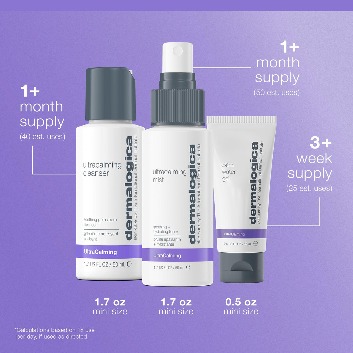 Dermalogica Sensitive Skin Rescue Kit, 3-Piece Gentle Skincare Set
