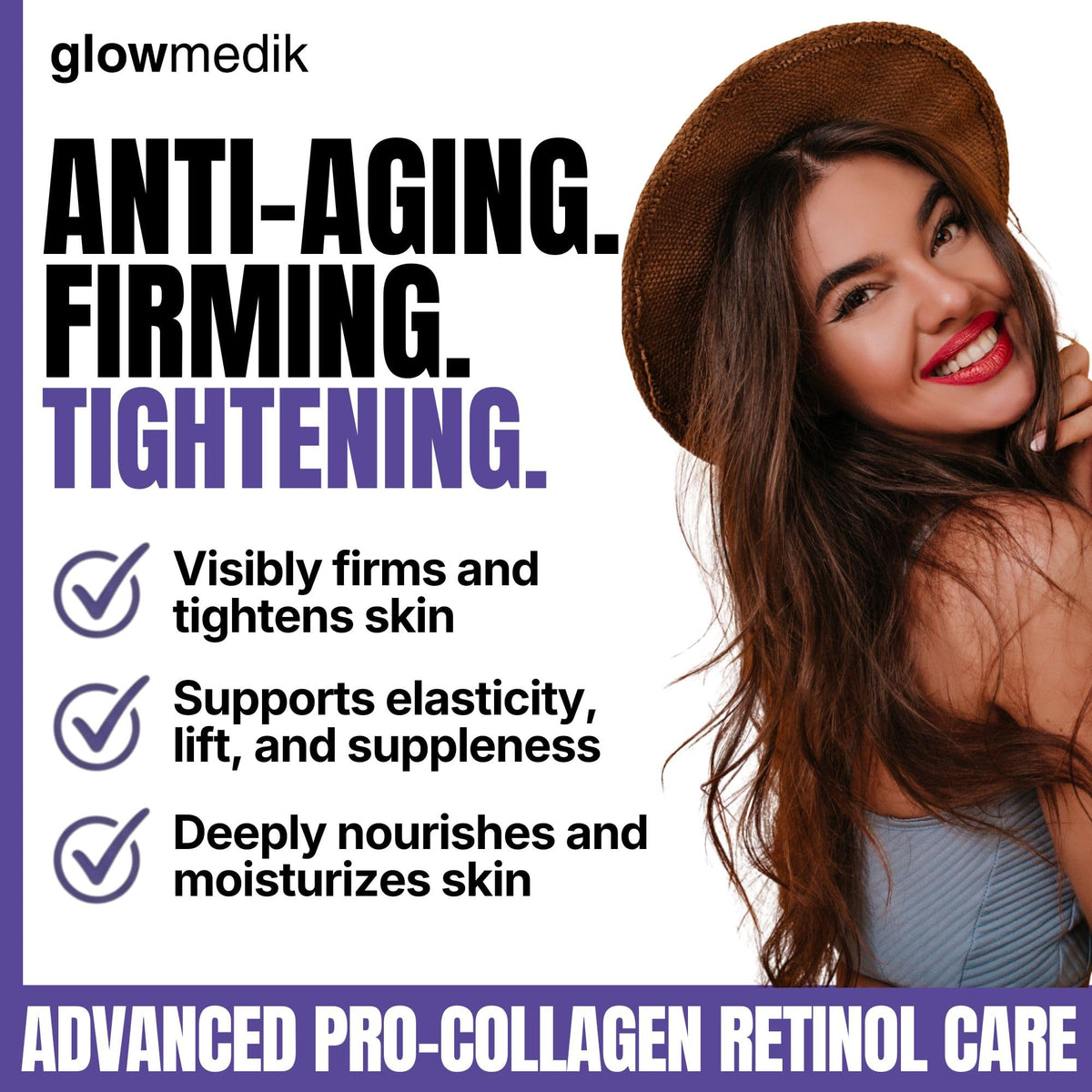 Glowmedik Pro-Collagen Retinol Face Cream with Hyaluronic Acid