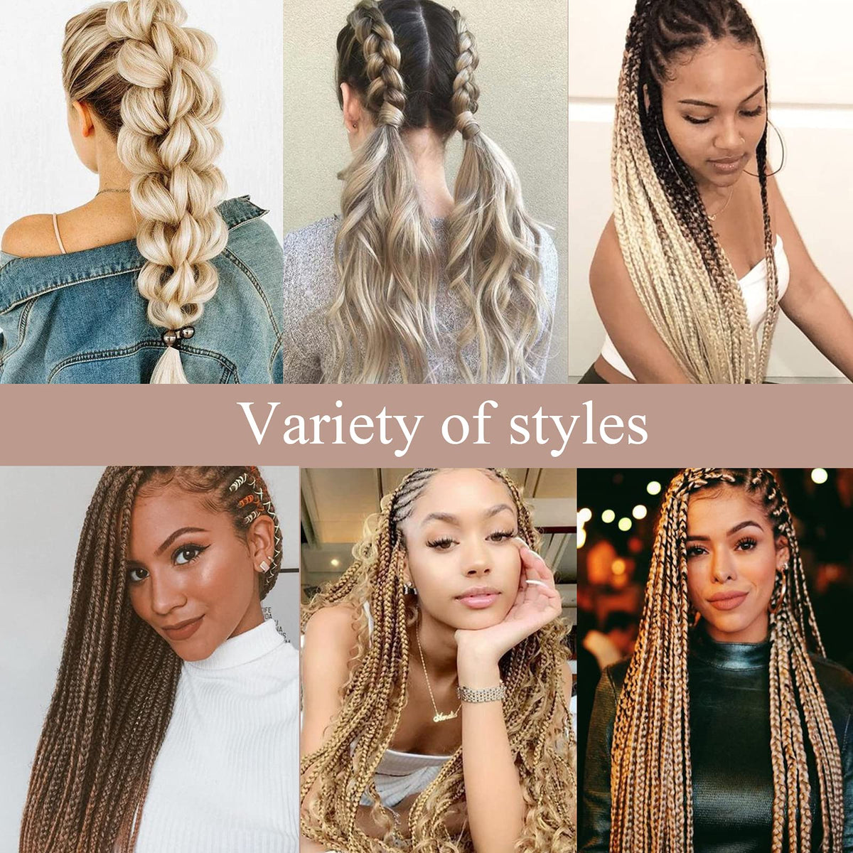 26 Inch Ombre Pre-Stretched Synthetic Braiding Hair Extensions