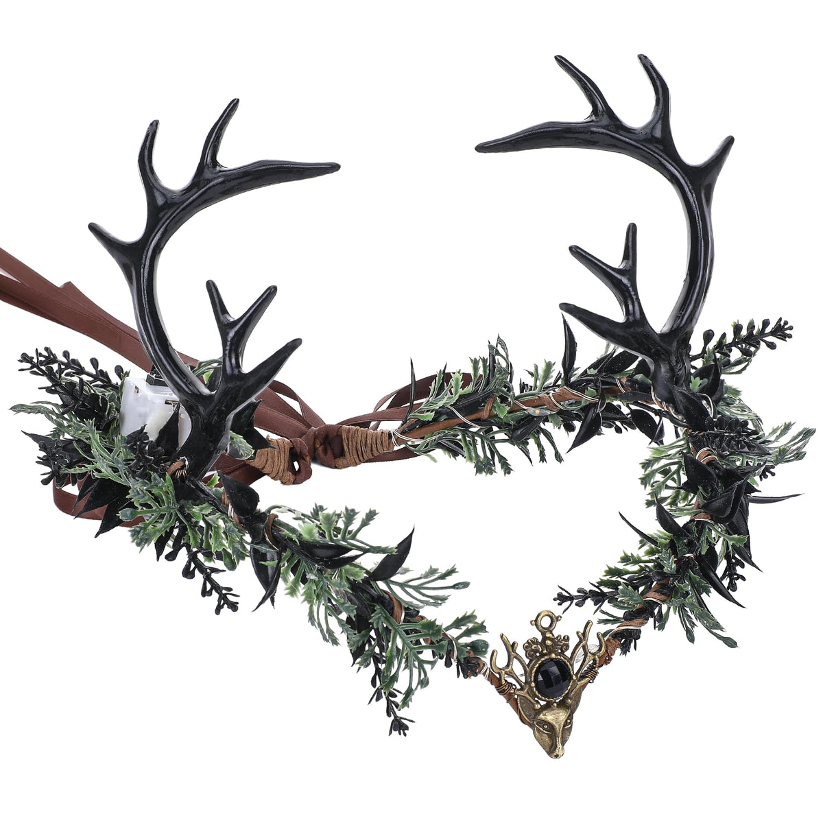 MOSTORY Light-Up Elf Flower Crown Fantasy Renaissance Headpiece