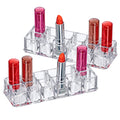 Amazing Abby Charm 12-Slot Acrylic Lipstick Organizer 2-Pack
